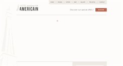 Desktop Screenshot of hotelamericain.com