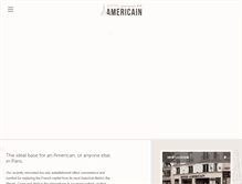 Tablet Screenshot of hotelamericain.com